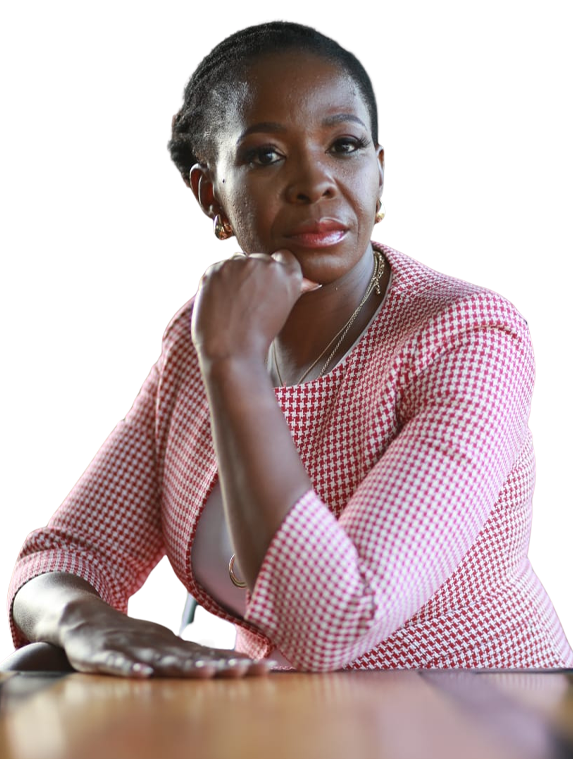 Nyasha P. Mapolisa, strategy execution advisor and executive coach, in a boardroom setting